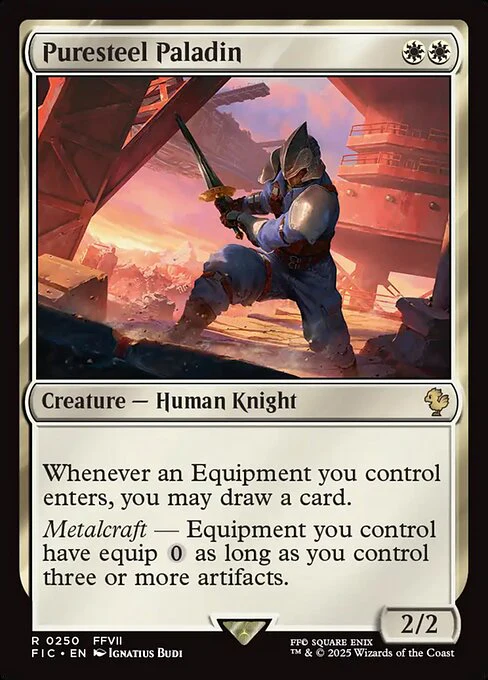 Puresteel Paladin (Surge Foil) - Commander: FINAL FANTASY - R - 250