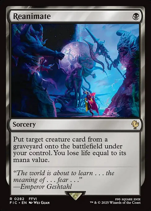 Reanimate (Surge Foil) - Commander: FINAL FANTASY - R - 282