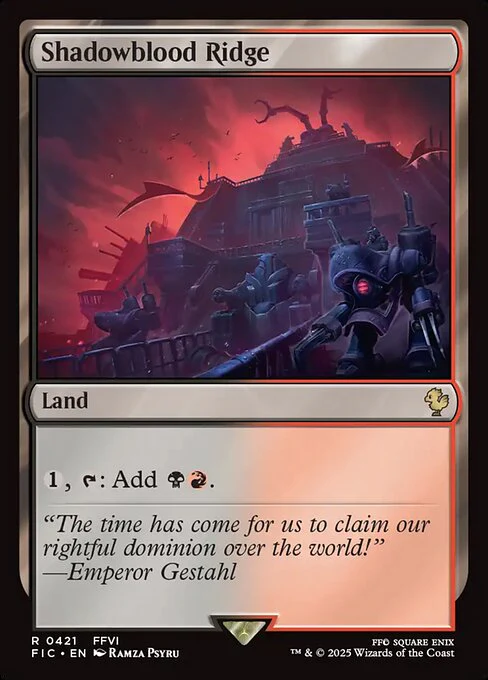Shadowblood Ridge (Surge Foil) - Commander: FINAL FANTASY - R - 421