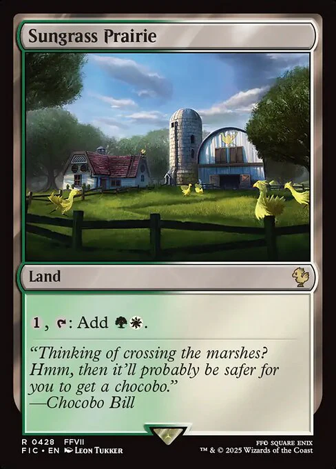 Sungrass Prairie (Surge Foil) - Commander: FINAL FANTASY - R - 428