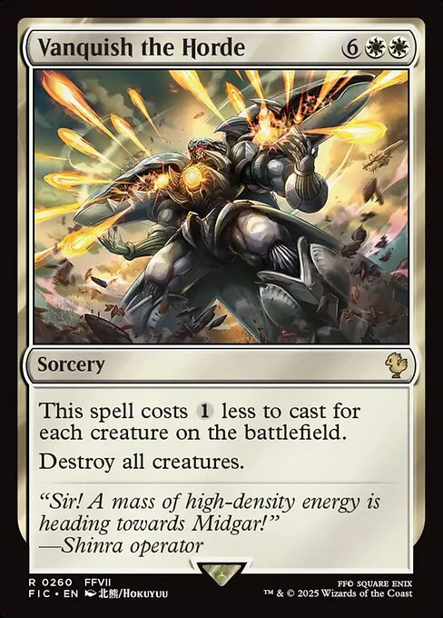 Vanquish the Horde (Surge Foil) - Commander: FINAL FANTASY - R - 260