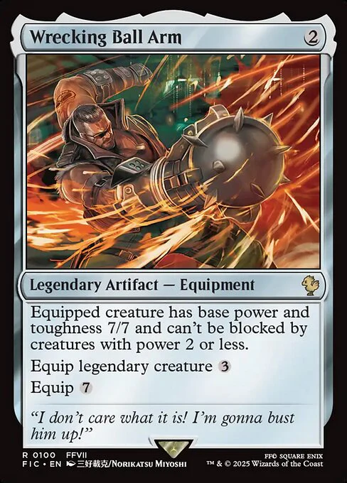 Wrecking Ball Arm (Surge Foil) - Commander: FINAL FANTASY - R - 100