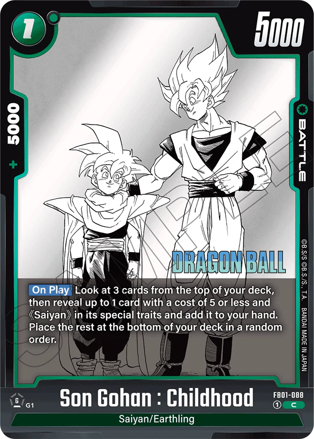 Son Gohan : Childhood - Manga Booster 01 - Common - FB01-088