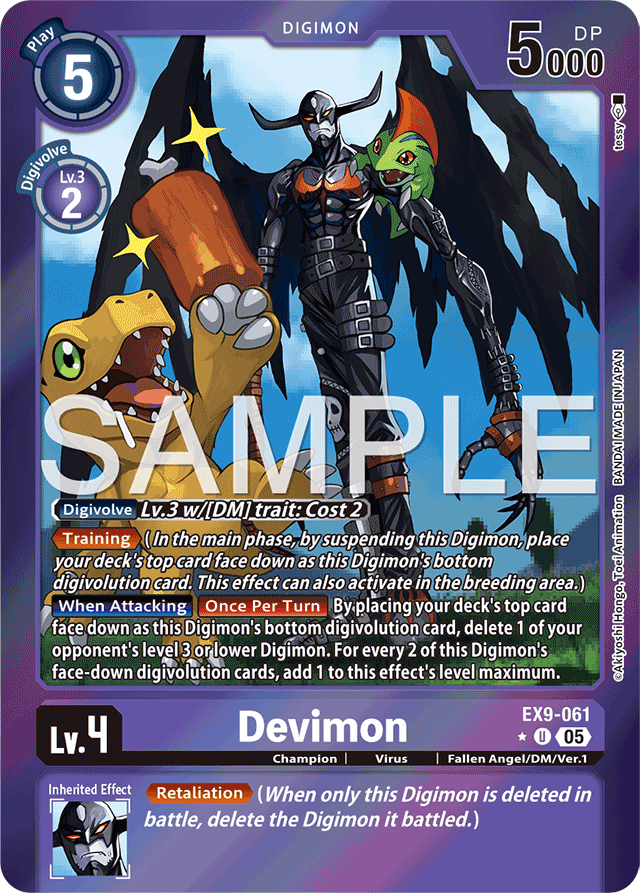 Devimon (Limited Foil) - Versus Monsters - Uncommon - EX9-061 U