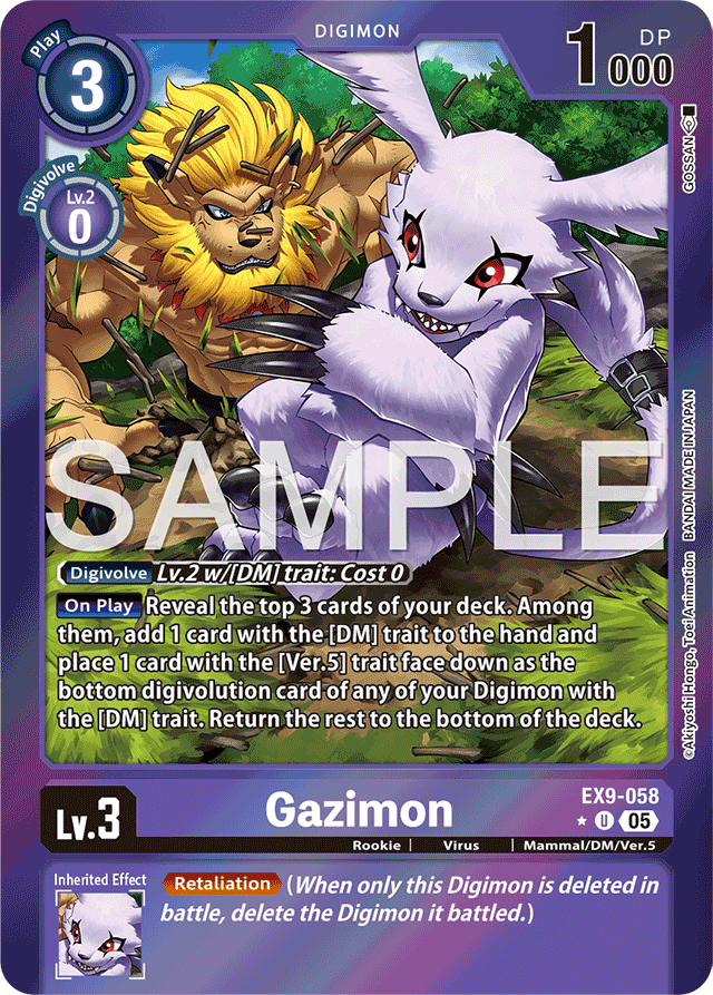 Gazimon (Limited Foil) - Versus Monsters - Uncommon - EX9-058 U
