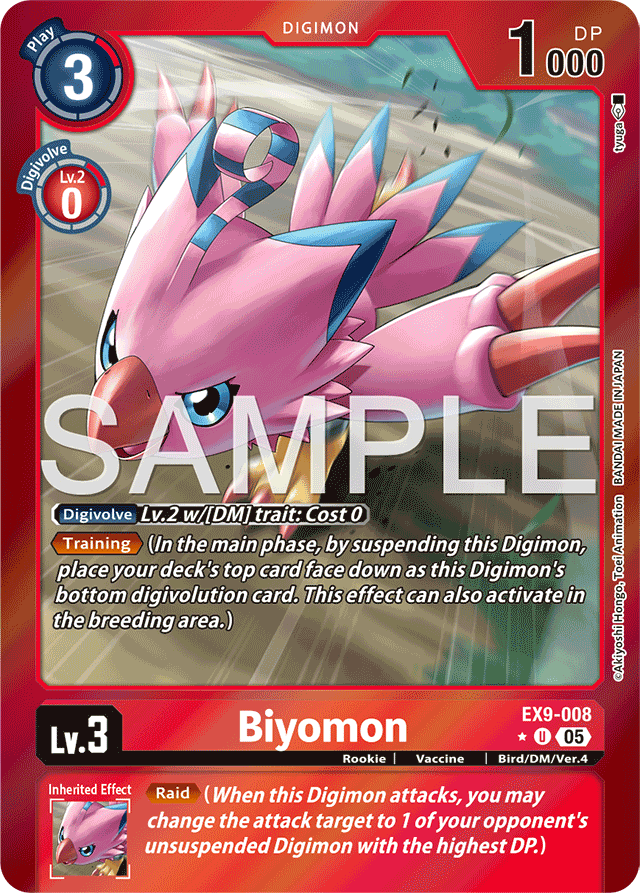Biyomon (Limited Foil) - Versus Monsters - Uncommon - EX9-008 U