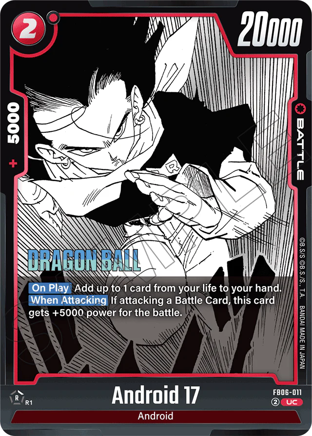 Android 17 - FB06-011 - Manga Booster 01 - Uncommon - FB06-011