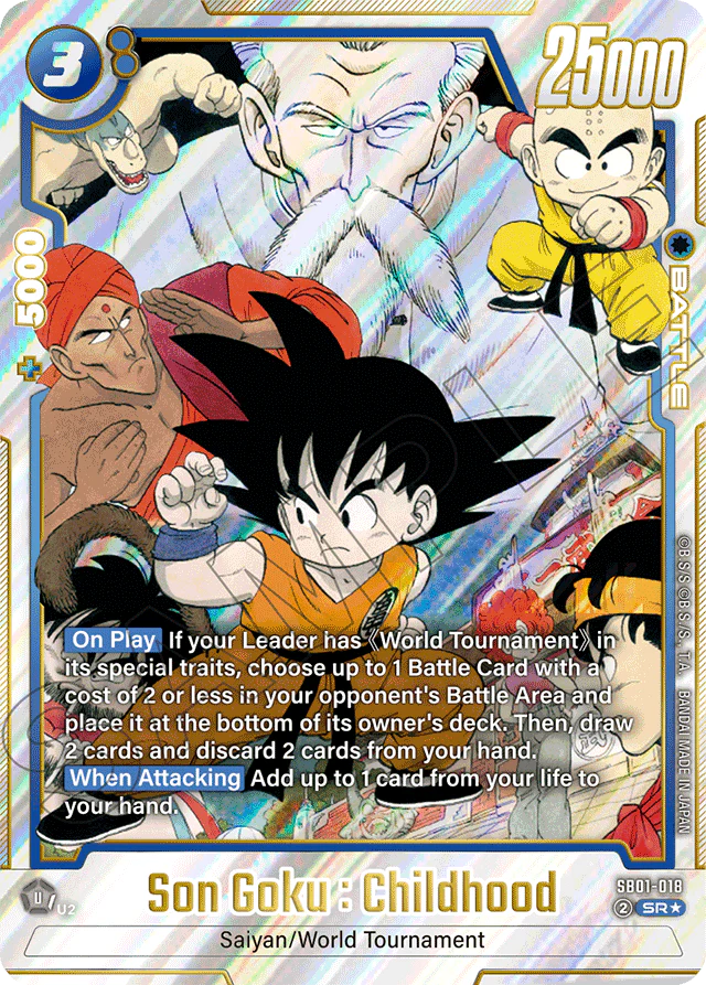 Son Goku : Childhood - SB01-018 (Alternate Art) - Manga Booster 01 - Super Rare - SB01-018