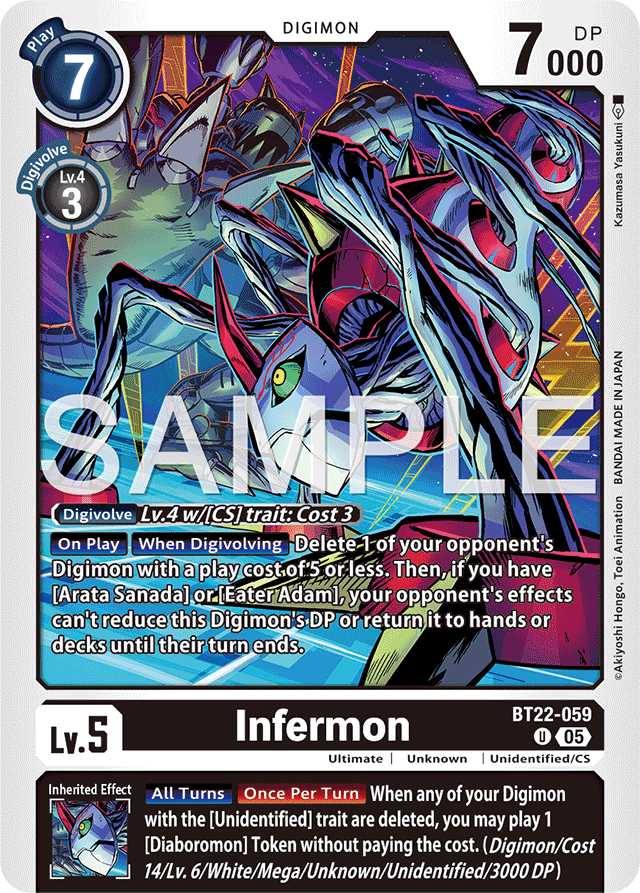 Infermon - Cyber Eden - Uncommon - BT22-059 U