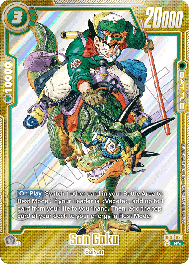 Son Goku - SB01-023 (Super Alternate Art) - Manga Booster 01 - Rare - SB01-023