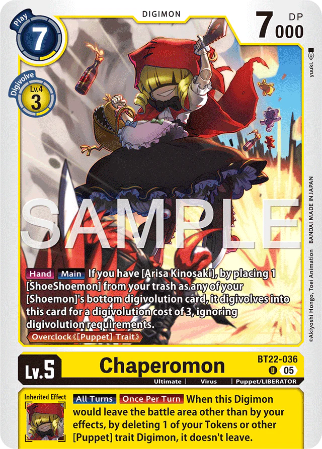 Chaperomon - Cyber Eden - Uncommon - BT22-036 U