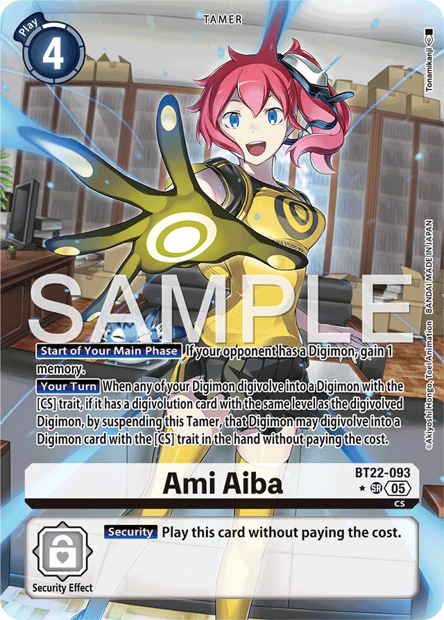 Ami Aiba (Alternate Art) - Cyber Eden - Super Rare - BT22-093 SR