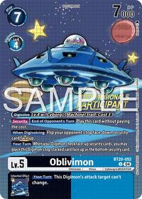 Oblivimon (Regionals 25-26 Season 2 Participant) - Release Special Booster 2.0 - Uncommon - BT20-052 U