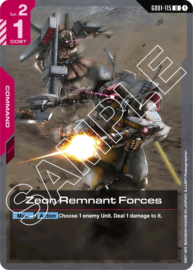 Zeon Remnant Forces - Newtype Rising - Uncommon - GD01-115