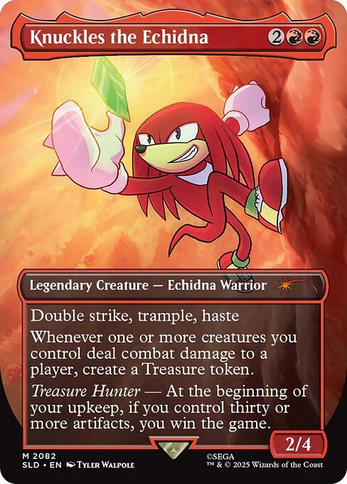 Knuckles the Echidna (Rainbow Foil) - Secret Lair Drop Series - M - 2082
