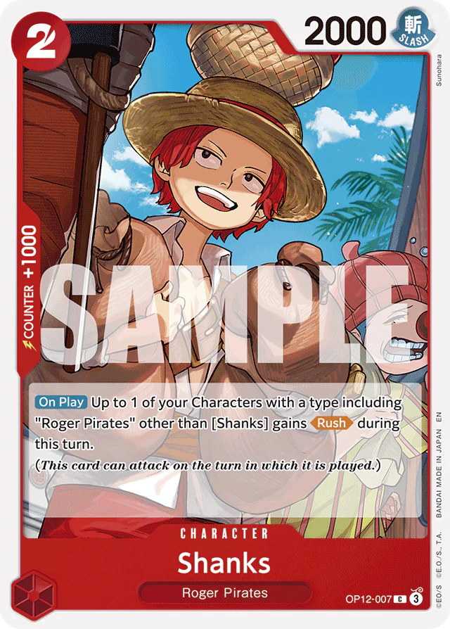 Shanks (007) - Legacy of the Master - C - OP12-007