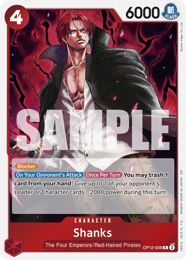 Shanks (008) - Legacy of the Master - R - OP12-008