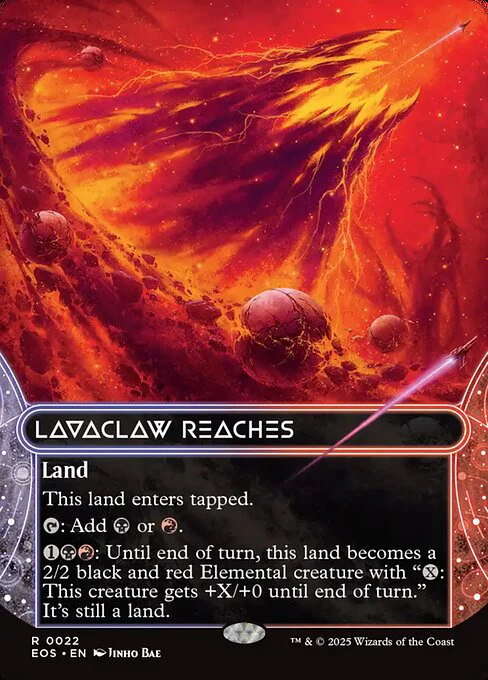 Lavaclaw Reaches (0022) (Borderless) - Edge of Eternities: Stellar Sights - R - 22