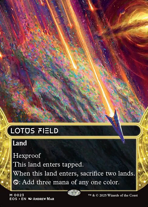 Lotus Field (0023) (Borderless) - Edge of Eternities: Stellar Sights - M - 23