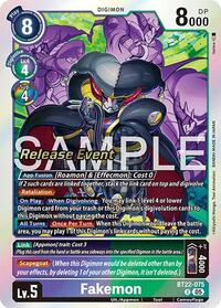 Fakemon - Cyber Eden Release Event Cards - Rare - BT22-075 R