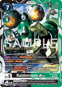 Raidenmon ACE - Cyber Eden Release Event Cards - Uncommon - BT22-066 U