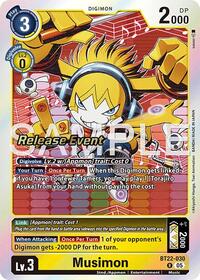 Musimon - Cyber Eden Release Event Cards - Rare - BT22-030 R