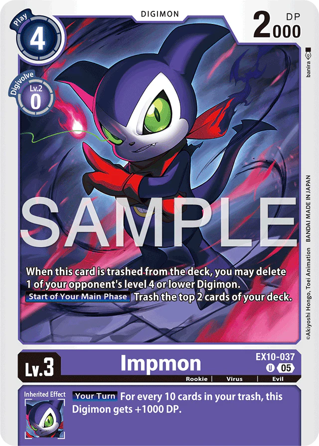 Impmon - Sinister Order - Uncommon - EX10-037 U