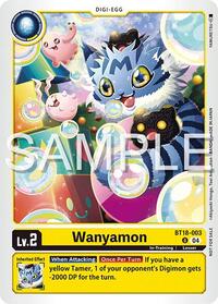 Wanyamon (Time Stranger Demo Deck) - Digimon Demo Deck Exclusive Cards - Uncommon - BT18-003 U