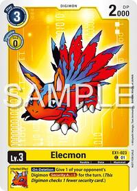 Elecmon (EX1-023) (Time Stranger Demo Deck) - Digimon Demo Deck Exclusive Cards - Common - EX1-023 C