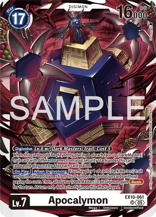 Apocalymon - Sinister Order - Super Rare - EX10-061 SR