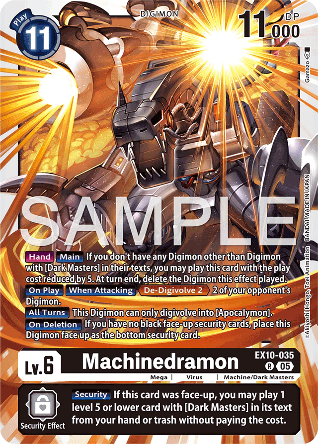 Machinedramon - Sinister Order - Rare - EX10-035 R