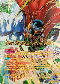 Son Gohan // Great Saiyaman, Love of Justice (SLR) - Prismatic Clash - Special Leader Rare - BT28-078