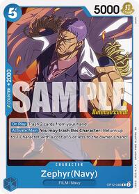 Zephyr(Navy) - Legacy of the Master Release Event Cards - C - OP12-046