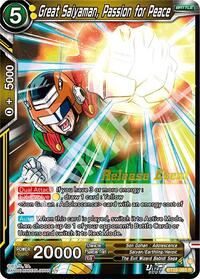 Great Saiyaman, Passion for Peace - Prismatic Clash Release Event - Rare - BT28-085