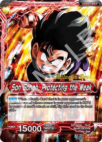 Son Gohan // Son Gohan, Protecting the Weak - Prismatic Clash Release Event - Uncommon - BT28-001