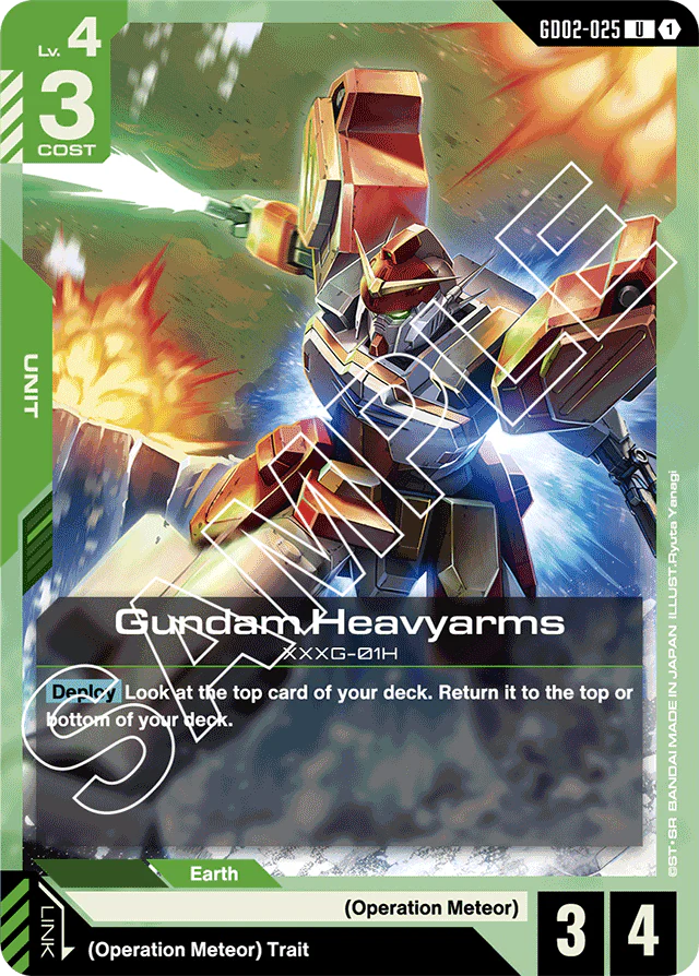 Gundam Heavyarms - Dual Impact - Uncommon - GD02-025