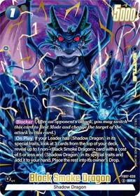 Black Smoke Dragon (Alternate Art) - Wish For Shenron - Super Rare - FB07-030
