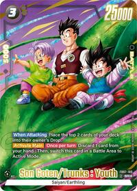 Son Goten/Trunks : Youth (Alternate Art) - Wish For Shenron - Super Rare - FB07-105