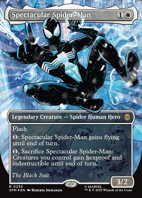 Spectacular Spider-Man (0235) (Borderless) (Textured Foil) - Marvel's Spider-Man - R - 235