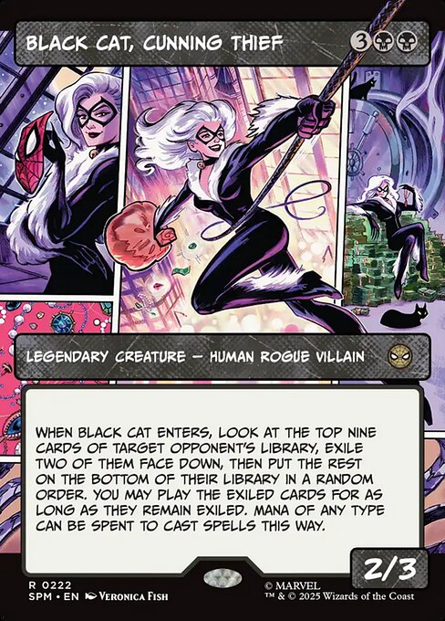 Black Cat, Cunning Thief (Borderless) - Marvel's Spider-Man - R - 222