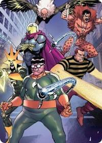 Behold the Sinister Six! Art Card (45/54) - Art Series: Marvel's Spider-Man - S - 45