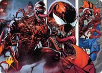 Carnage, Crimson Chaos Art Card (Gold-Stamped Planeswalker Symbol) - Art Series: Marvel's Spider-Man - S - 47