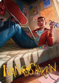 Miles Morales Art Card (Gold-Stamped Signature) - Art Series: Marvel's Spider-Man - S - 35