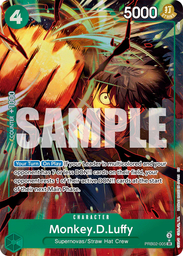 Monkey.D.Luffy - PRB02-005 (Alternate Art) - Premium Booster -The Best- Vol. 2 - SR - PRB02-005