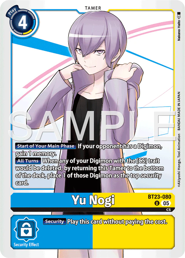 Yu Nogi - Hackers' Slumber - Uncommon - BT23-080 U