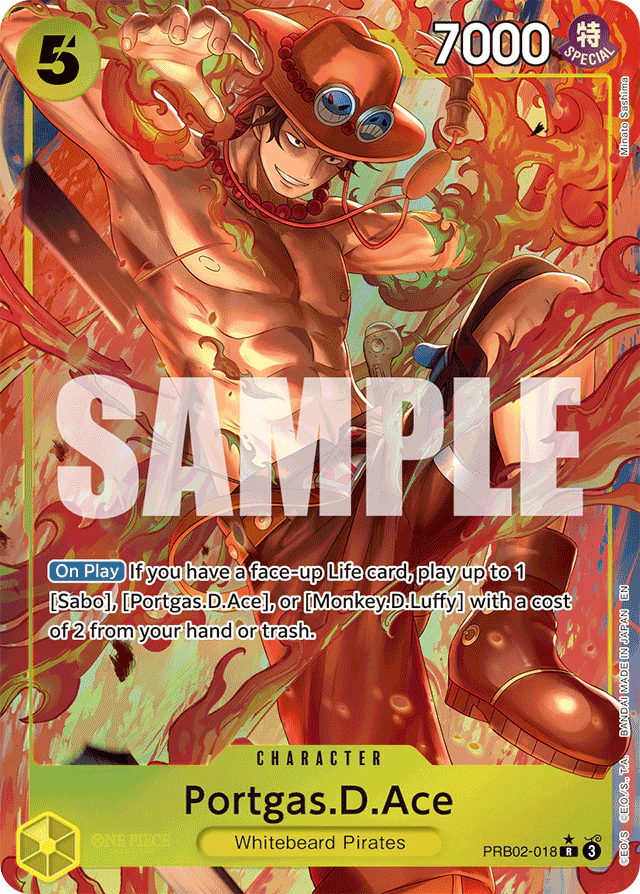 Portgas.D.Ace - PRB02-018 (Alternate Art) - Premium Booster -The Best- Vol. 2 - R - PRB02-018