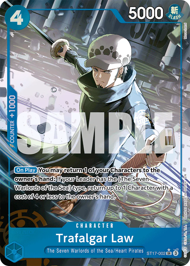 Trafalgar Law - ST17-002 (Alternate Art) - Premium Booster -The Best- Vol. 2 - SR - ST17-002