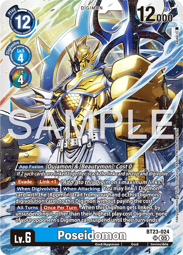 Poseidomon - Hackers' Slumber - Super Rare - BT23-024