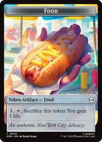 Food // Robot Double-Sided Token - Marvel's Spider-Man - T - 5 // 6