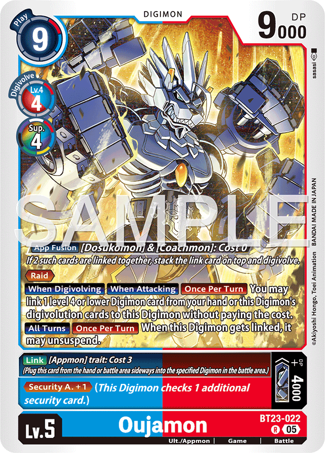 Oujamon - Hackers' Slumber - Rare - BT23-022 R